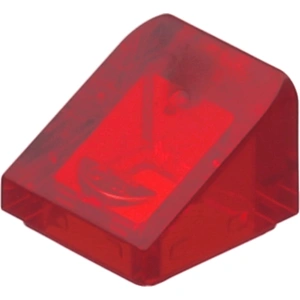 LEGO : 100x briques inclinées/slope en rouge transparent pas cher