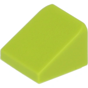 LEGO : 100x briques inclinées/Slope en vert lime pas cher