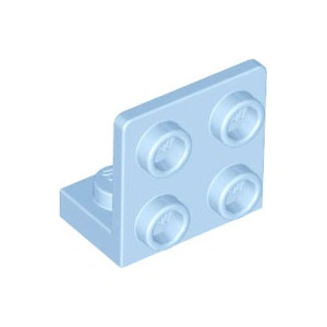 Angle LEGO : 25 équerres 1x2/2x2, 90°, bleu très clairVendu parkaufland