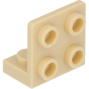 Angle LEGO : 25 équerres 1x2/2x2, 90°, beige pas cher