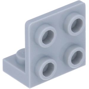 Angle LEGO : 25 équerres 1x2/2x2, 90°, gris clair