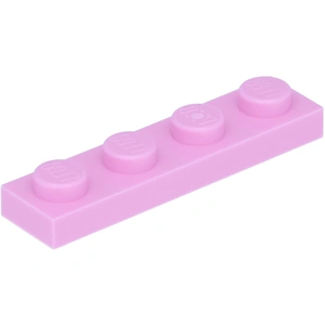 LEGO : 50 pièces Platte 1x4 en rose foncé pas cher