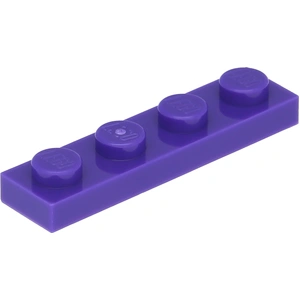 LEGO : 50 pièces Platte 1x4 en lilas foncé