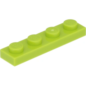LEGO : 50 pièces Platte 1x4 à Limettengrün pas cher