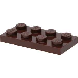 LEGO : 50 Plaques, Größe 2x4 Noppen in Dunkelbraun