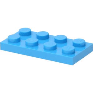 LEGO : 50 plaques, taille 2x4, dans un bleu azur foncé pas cher
