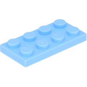 LEGO : 50 Plaques, Größe 2x4 Noppen in sehr hellem Blau pas cher
