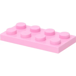 LEGO : 50 Plaques, Größe 2x4 Noppen in blassem Pink pas cher