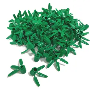 100 pièces de LEGO "Plantes vertes / feuilles de bambou" en vert. pas cher