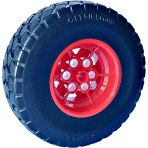 LEGO : Pneu avec jante (81,5x29mm) pas cher