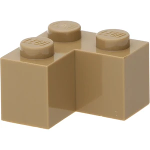 LEGO : 25 pièces pierre angulaire 2x2, beige foncé pas cher