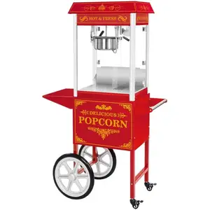 Machine à popcorn avec chariot rouge Royal Catering RCPW-163 (1600W 5 ... pas cher