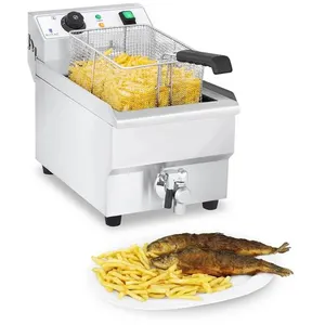 Comparateur de prix : Royal Catering Friteuse électrique - 10 litres avec robinet de vidange