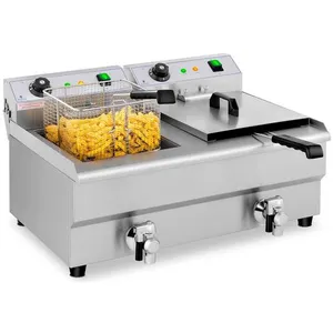 Comparateur de prix : Friteuse Électrique De Restaurant Double Avec Robinet Professionnelle ...