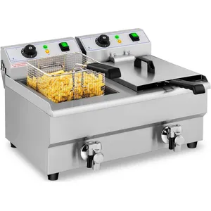 Comparateur de prix : Friteuse Électrique De Restaurant Double Avec Robinet Professionnelle ...