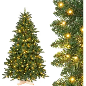 Yorbay Sapin de Noël artificiel 180cm Sapin de Nordmann avec 310 LED S... pas cher