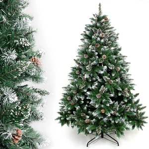 Yorbay 240cm Arbre de Noël artificiel Sapin avec support et véritables...