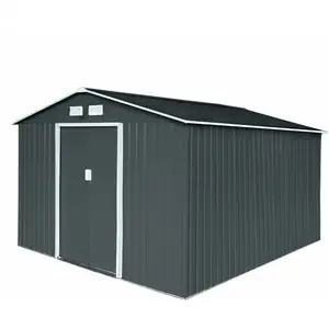 Hattoro - xxxl abri de jardin en métal abri de jardin maison abri de jardin 15 m³ gris pas cher