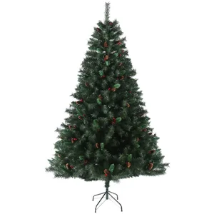 SVITA Sapin de Noël artificiel pommes de pin et baies incl. support 21... pas cher