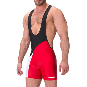 Body Singlet LUCKENWALDE Noir-Rouge XL pas cher