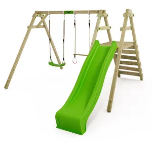 Comparateur de prix : FATMOOSE Portique balançoire Aire de jeux JollyJack avec vert pomme Po...