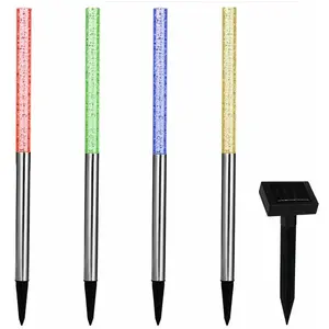 Comparateur de prix : monzana Lot de 4 lampes solaires LED colorées - DEUBA - Lumière jardin...
