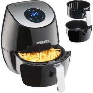 Deuba Friteuse sans huile 9en1 Friteuse électrique 3,6 L 1500W noir Av... pas cher