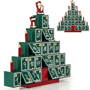 deuba Spielwerk Herbruikbare Adventskalender Zelf Vulbaar 24 Deurtje... pas cher