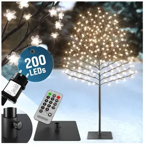 MONZANA® Arbre lumineux LED 180 cm Décoration lumineuse de Noël 200 LE...