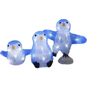 monzana Figurine Lumineuse LED en Acrylique Décoration de Noël Famille...
