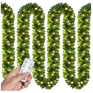 Casaria Guirlande de Noël lumineuse 5m 100 LED blanc chaud avec téléco...