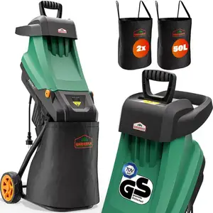 GARDEBRUK - Broyeur de jardin végétaux électrique 2400W sac ramassage ... pas cher