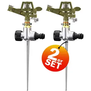 Comparateur de prix : GARDEBRUK 2x Arroseur jardin sprinkler piquet de terre irrigation jusq...