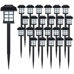 Comparateur de prix : monzana Set de 24x lampes solaires LED Lumière pour jardin balon terrasse