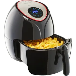 Deuba Friteuse sans huile 9en1 Friteuse électrique 6,5 l 1850W noir Avec température réglable Livre de recettes pas cher