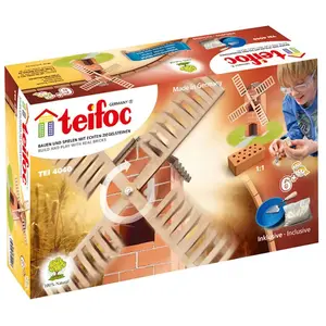 Teifoc Construction Briques - T4040 - Moulin à vent a partir de 6 ans pas cher