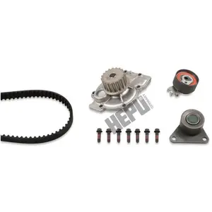 Hepu Pompe à eau + kit de courroie de distribution PK00566 pas cher