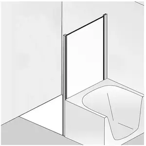 HSK Premium Softcube Paroi latérale, pour porte pivotante avec élément... pas cher