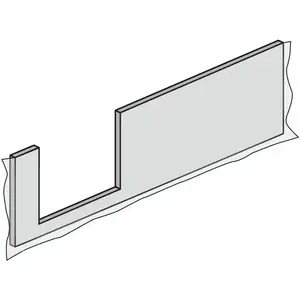 HSK Dobla Panneau frontal Entrée à droite l : 170 cm, 540172, pas cher