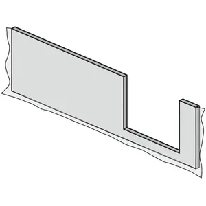 HSK Dobla Panneau frontal Entrée à droite l : 170 cm, 540173, pas cher