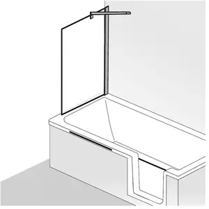 HSK Favorit Nova Pare-baignoire, 163075-01-50, pas cher