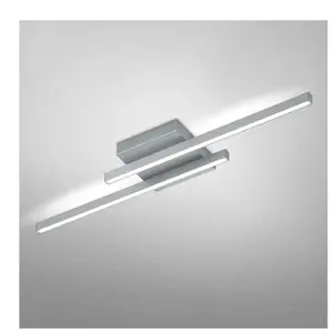 Knapstein Plafonnier LED Nuri up/down, à 2 lampe, nickel
