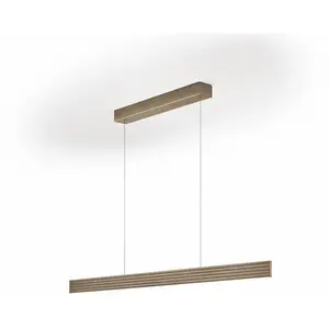 Knapstein Suspension LED Fara, up/down, longueur 132cm bronze