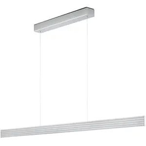 Knapstein Suspension LED Fara, up/down, longueur 152cm nickelVendu parluminaire