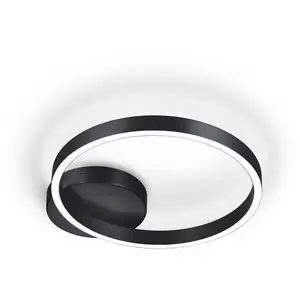 Knapstein Plafonnier LED Anel-40, noir, direct/indirectVendu parreuter