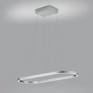Knapstein Suspension LED Elin, nickel mat, commande gestuelle