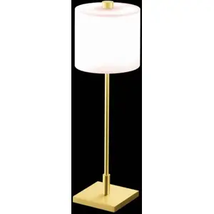 Lampe à poser KNAPSTEIN MERCY laiton mat pas cher