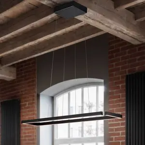 Knapstein Suspension LED Marisa-100, noir mat, 100 x20cmVendu parluminaire