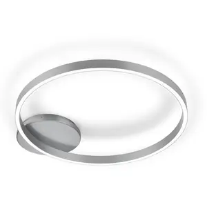 Knapstein Plafonnier LED Anel-60 nickel mat, up & downVendu parluminaire
