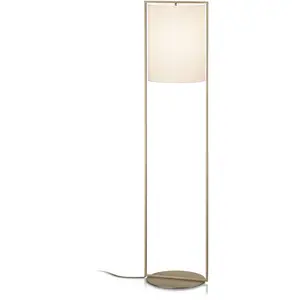 Knapstein Lampadaire Alva, abat-jour blanc effet bronze, dim pas cher